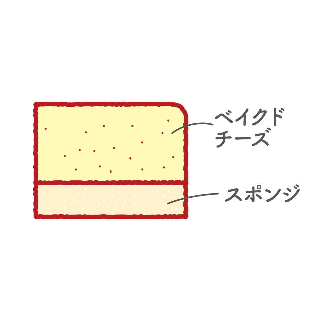 カマンベールチーズケーキ中身